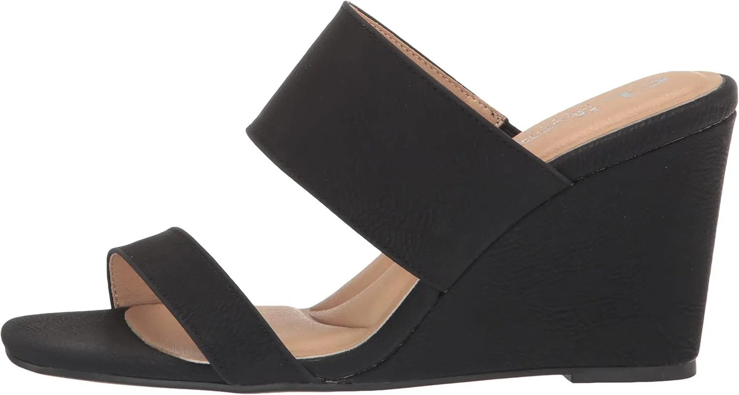 CL by Chinese Laundry Women's Fanciful Nubuck Wedge Sandal