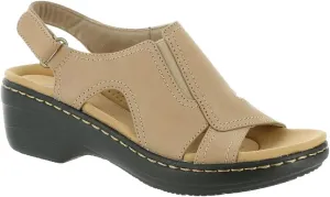 Clarks Merliah Style Heeled Sandal, Sand Leather, 11 Medium