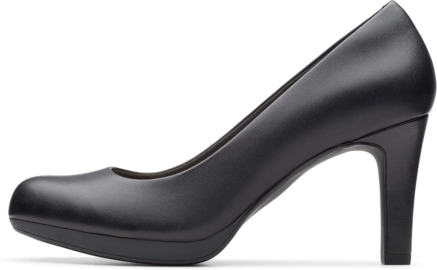 Clarks Women's Adriel Viola Dress Pump, Black Leather, 11