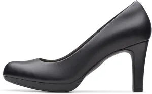 Clarks Women's Adriel Viola Dress Pump, Black Leather, 11