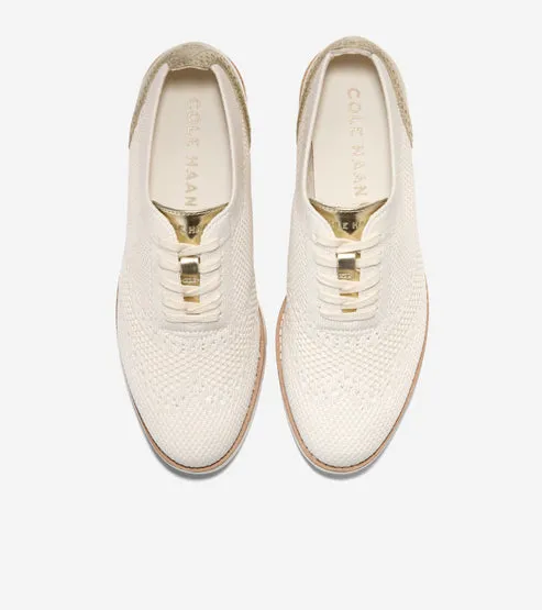 Cole Haan Women's Grand City Platform Stitchlite Oxford, Breathable, FlowerFoam Sneaker