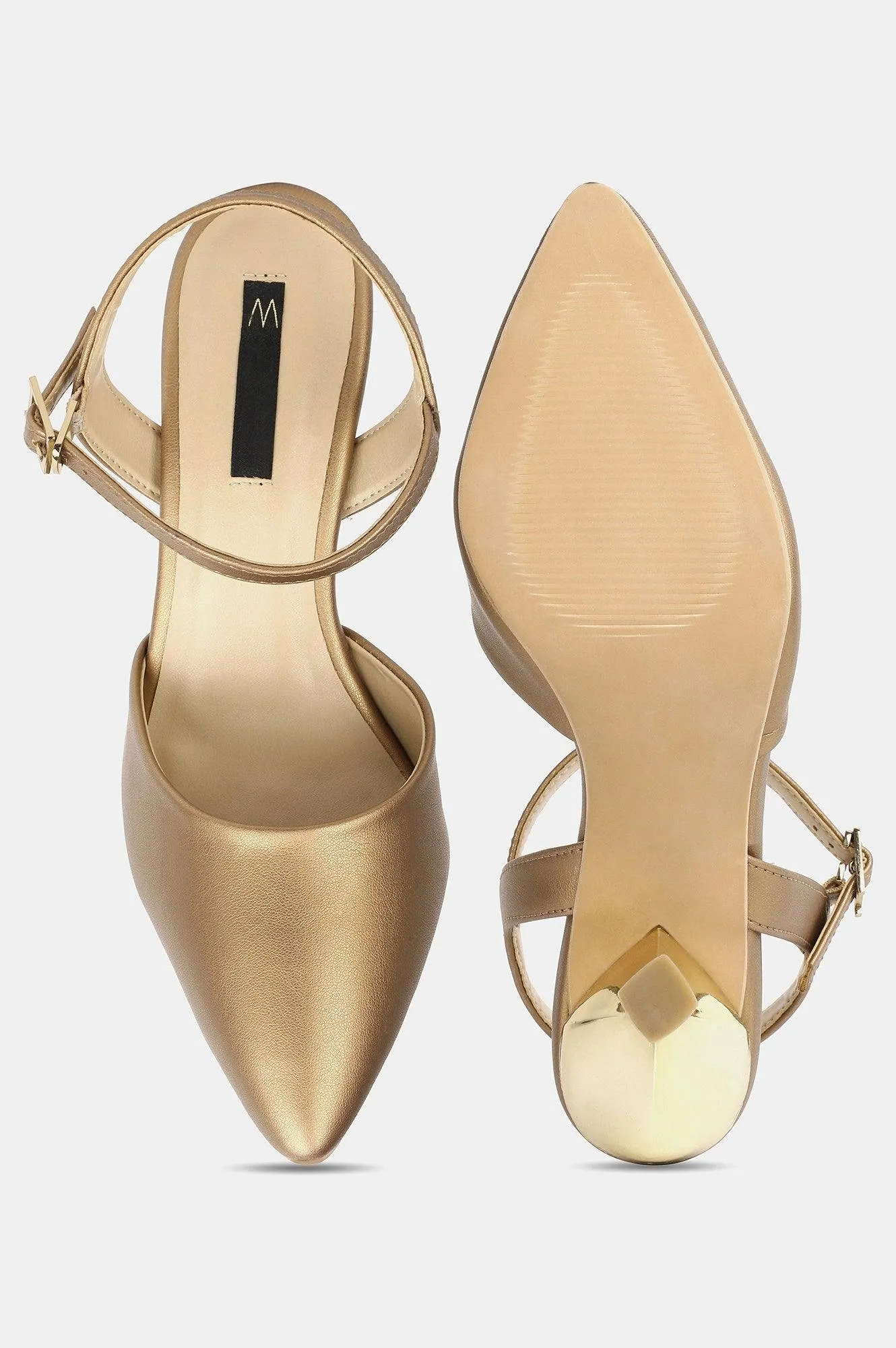 Copper Pointed Toe Solid Stiletto - Wgeorgia