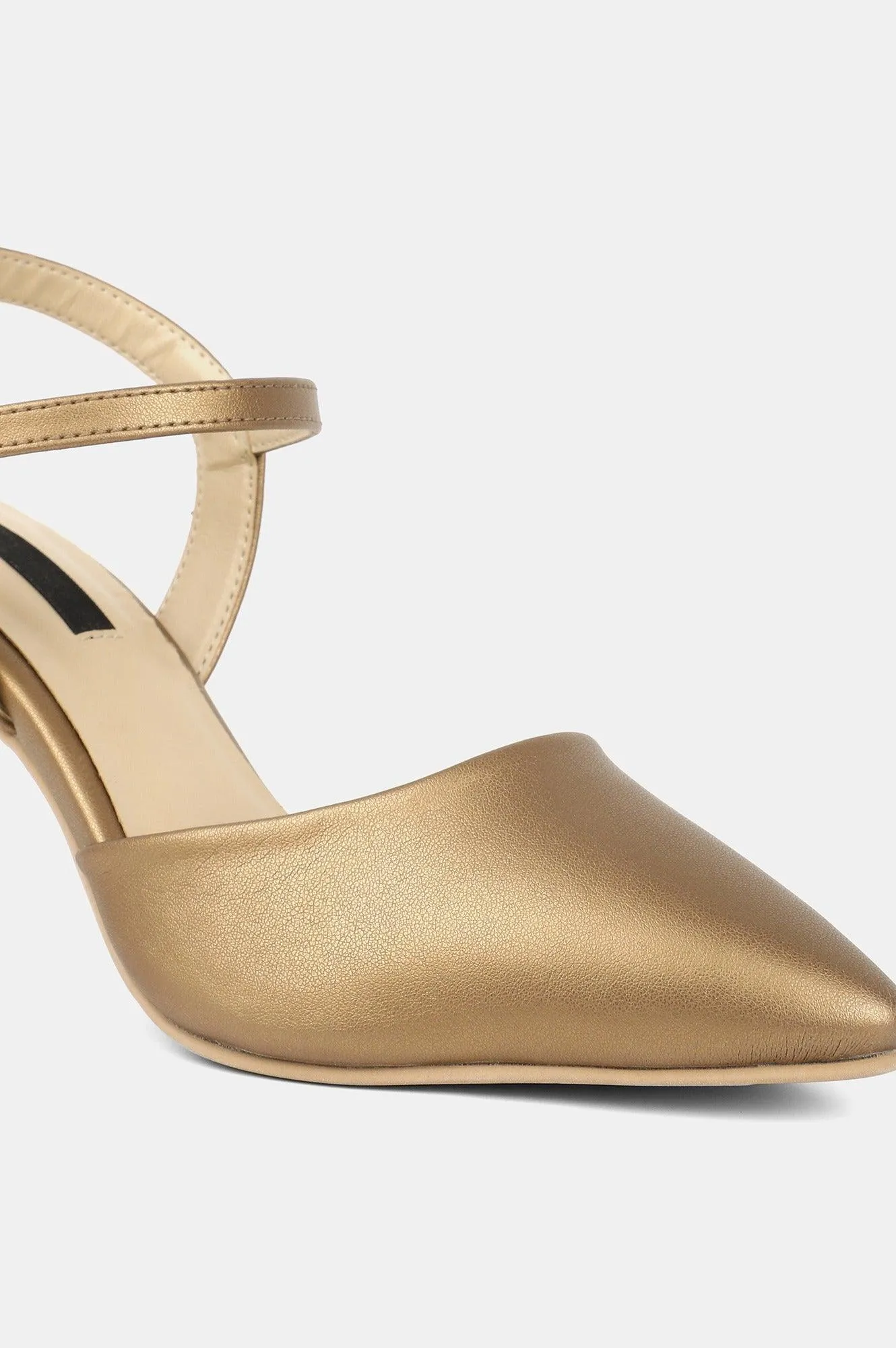 Copper Pointed Toe Solid Stiletto - Wgeorgia