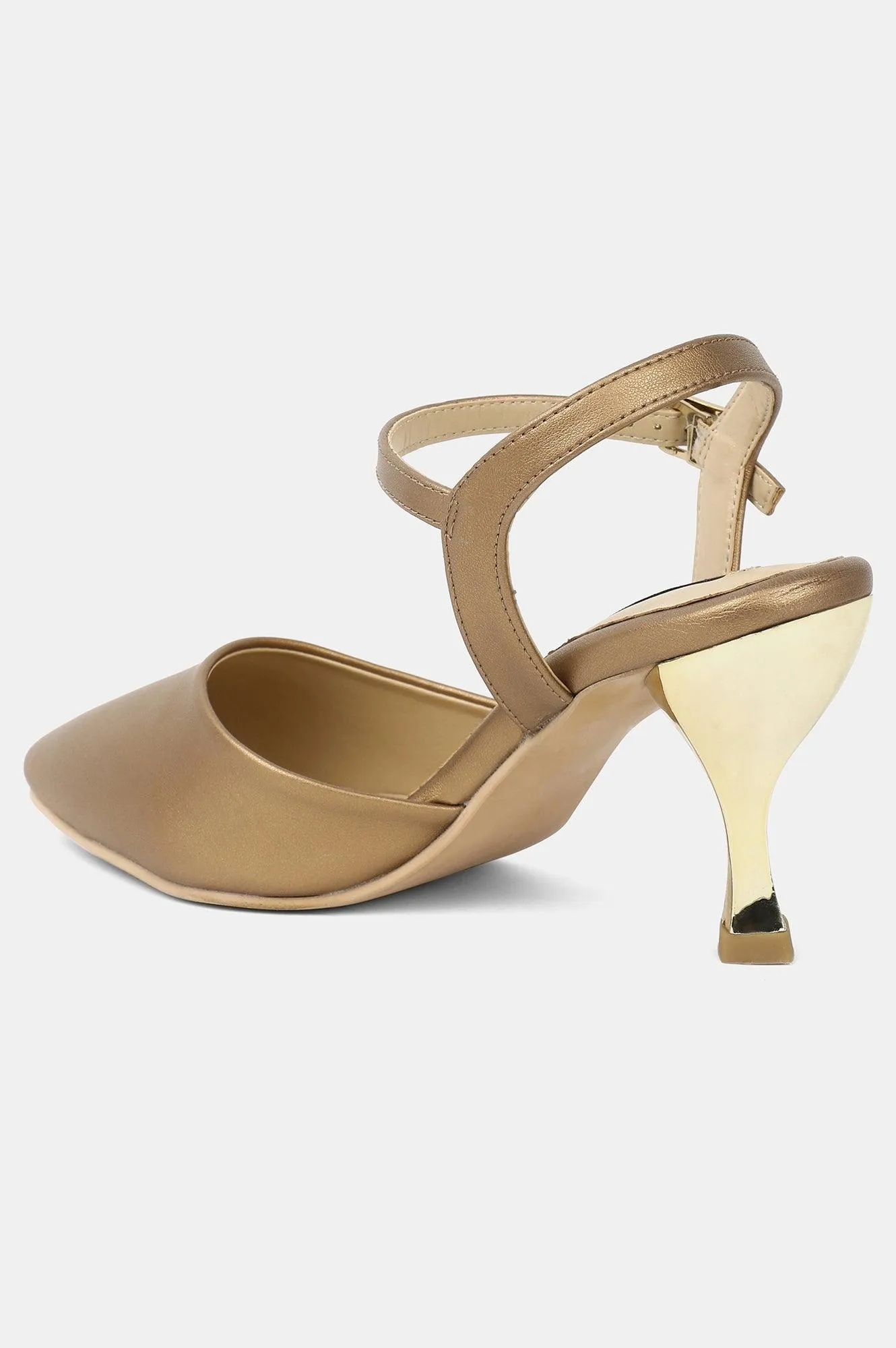 Copper Pointed Toe Solid Stiletto - Wgeorgia