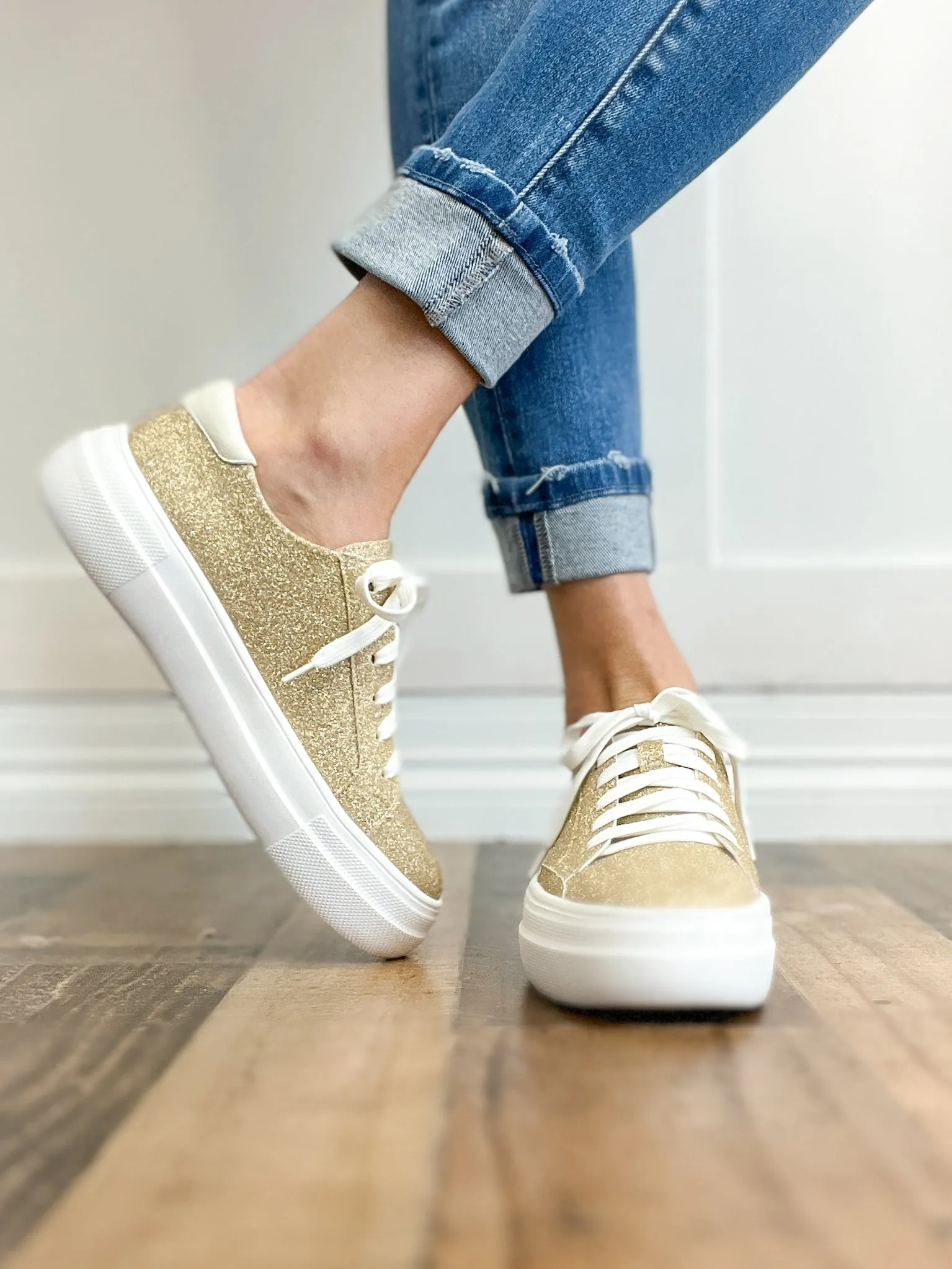 Corkys Glaring Sparkly Raised Sneaker