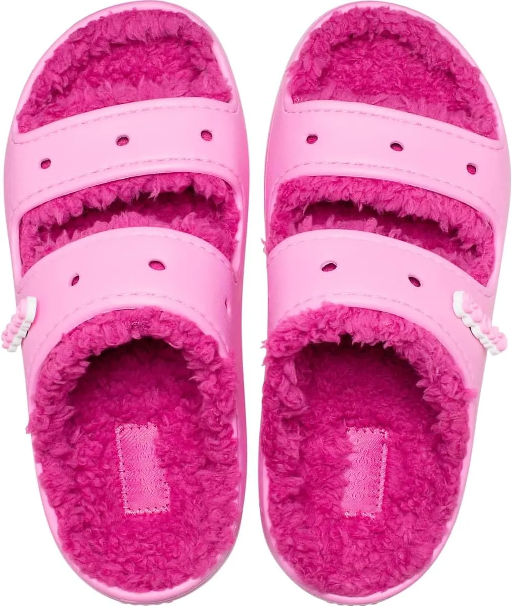 Crocs Unisex-Adult Classic Cozzzy Platform Sandals | Fuzzy Slippers Slide