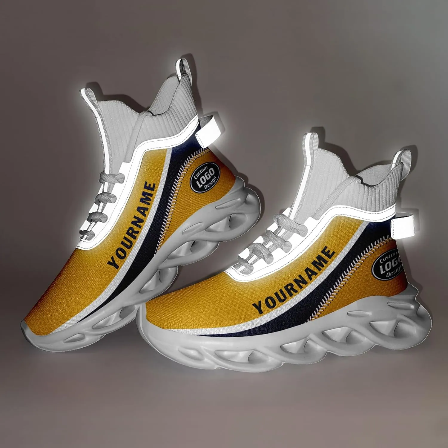 Custom Men Athletic Walking Running Tennis Shoes Fashion Women Hightop Breathable Lightweight Sneaker Unisex Baseball Shoes