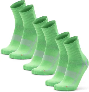DANISH ENDURANCE Athletic Socks, Anti-blister, Breathable & Moisture Wicking Quarter Socks, for Men & Women, 3 Pack