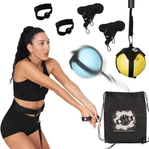 Dare 3-in-1 Volleyball Training Equipment Bundle – Adjustable Serve, Spike & Set Trainer, Rebounder – Improve Your Volleyball Skills Anywhere - Don't Buy Separate - Get The Bundle