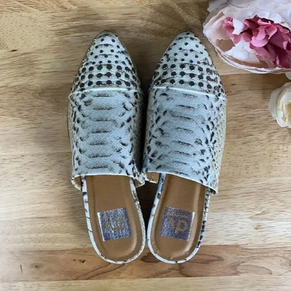 Dolce Vita Snake Print Mules 5M