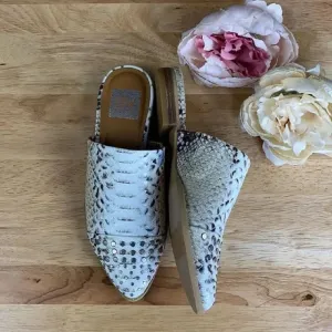 Dolce Vita Snake Print Mules 5M
