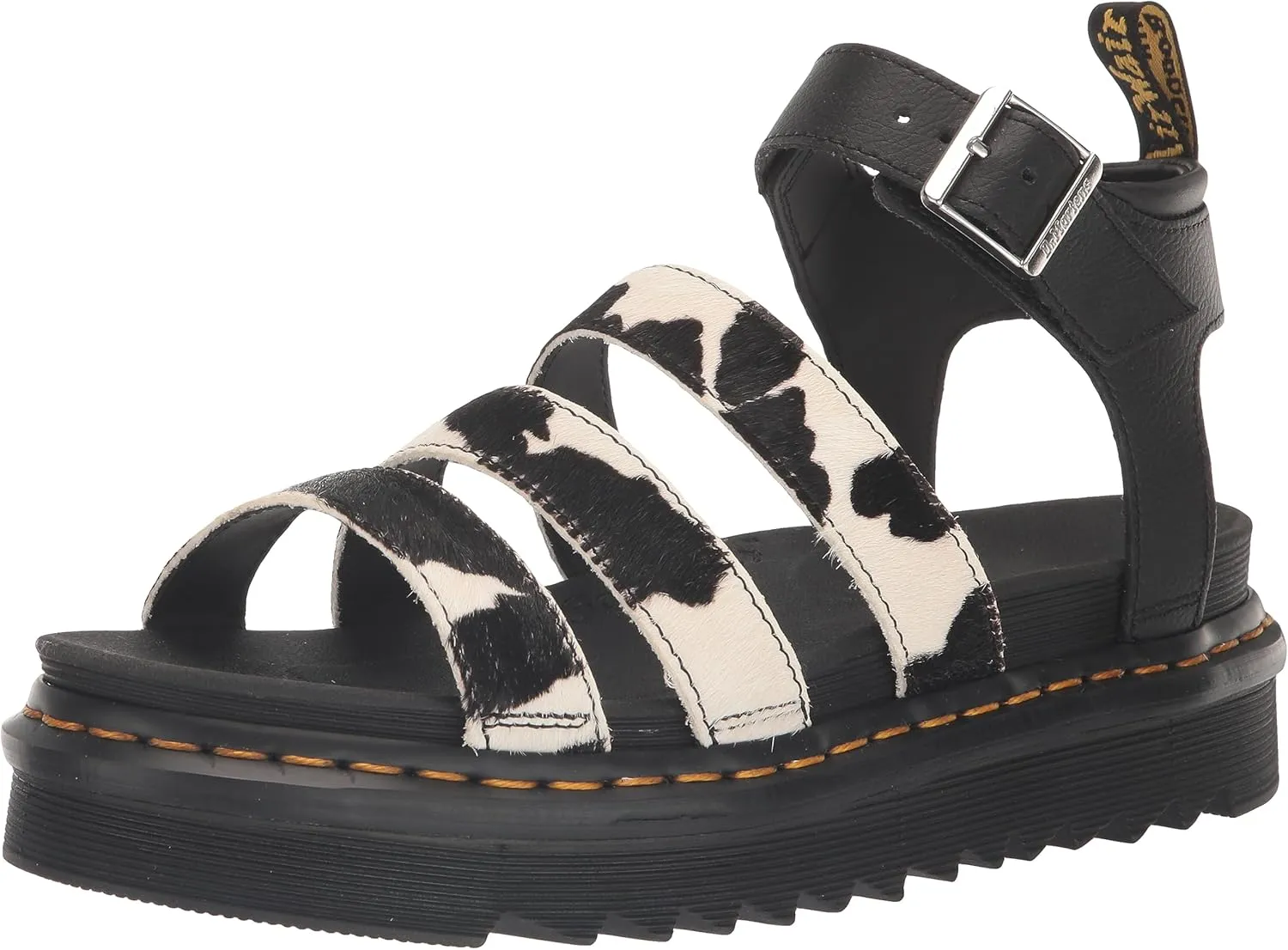 Dr. Martens Women's Blaire Fisherman Sandal, Cow Print, 8
