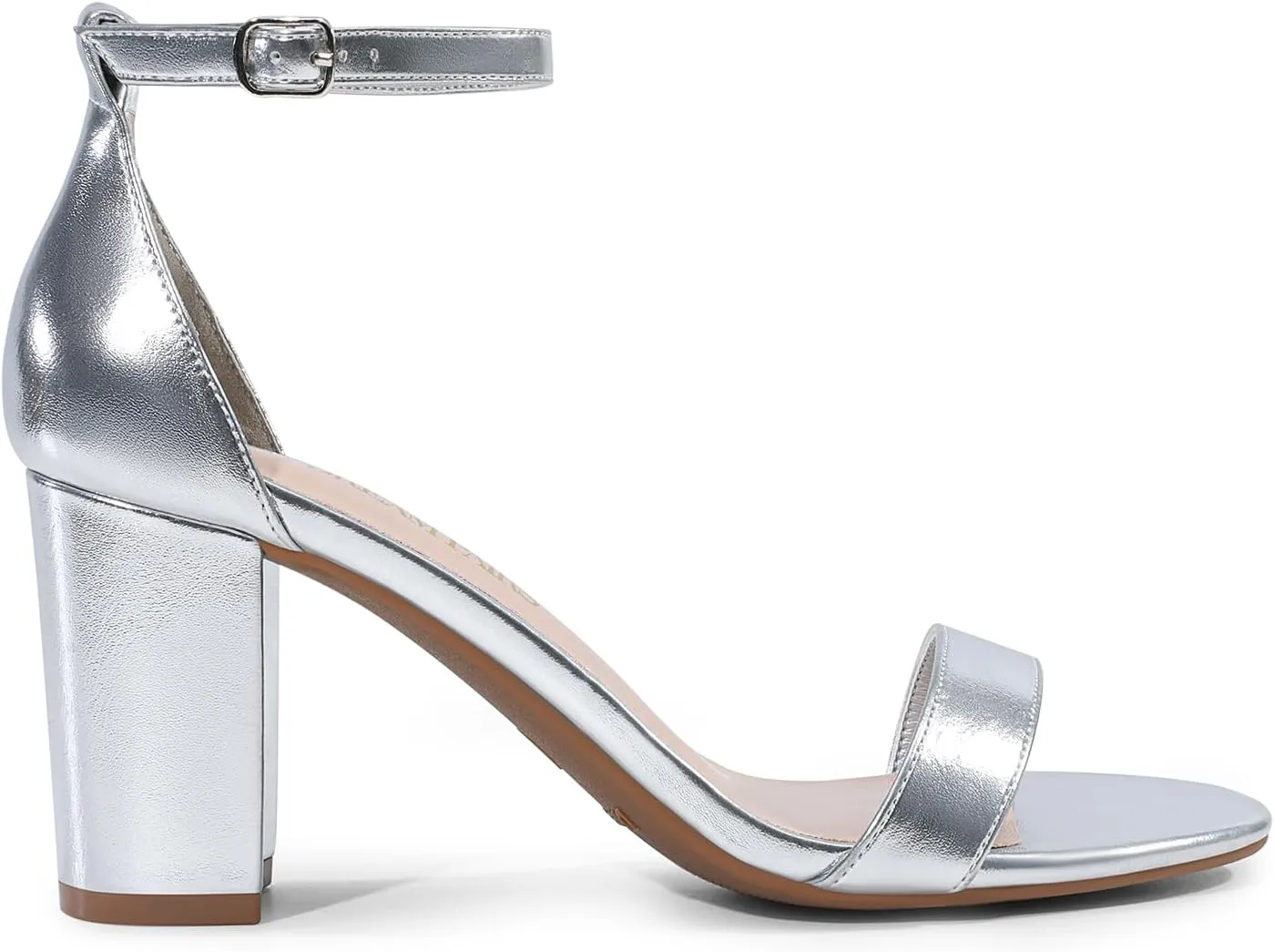 DREAM PAIRS Women's Chunk Low Heel Pump Sandals