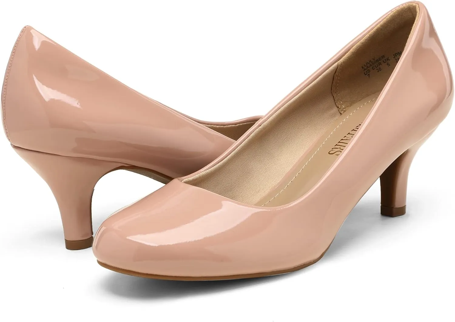 DREAM PAIRS Women's Dress Comfortable Low Heel Pump Shoes