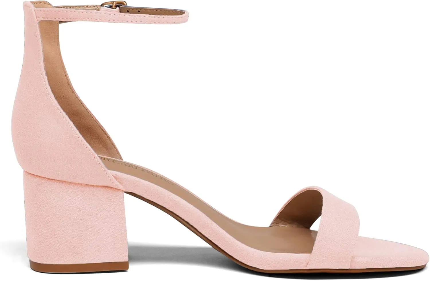 DREAM PAIRS Womens Low-Chunk Low Heel Pump Sandal