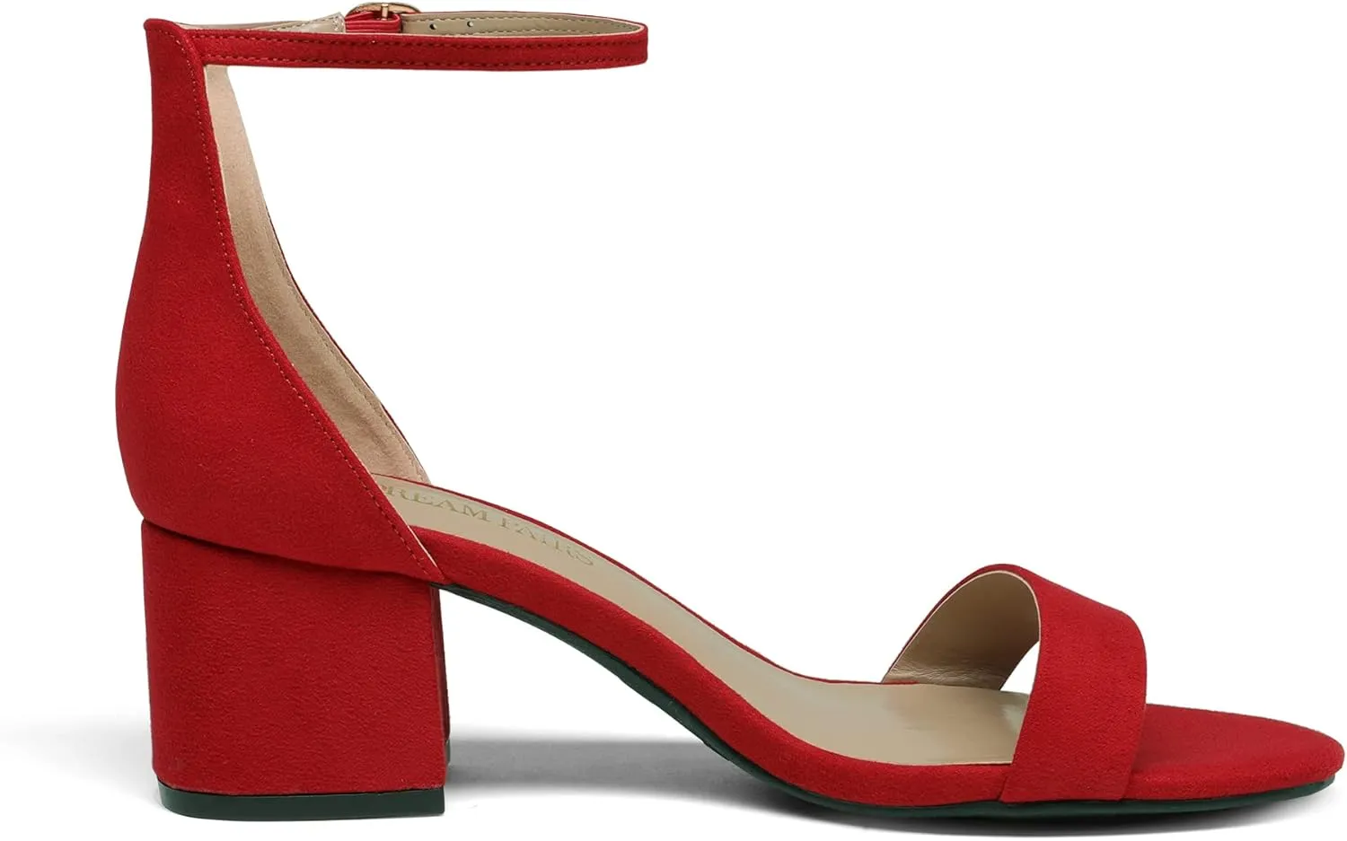 DREAM PAIRS Womens Low-Chunk Low Heel Pump Sandal
