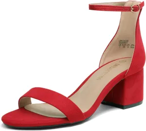 DREAM PAIRS Womens Low-Chunk Low Heel Pump Sandal