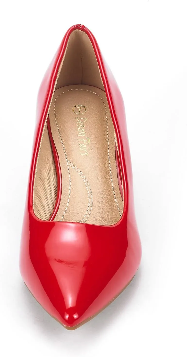 DREAM PAIRS Women's Pumps Kitten Heel Pointed Toe Shoes for Women Comfortable Office Work Dress Shoes