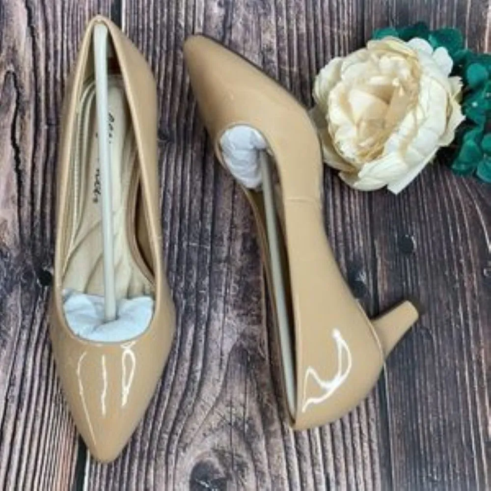 EASY STREET Pointe Nude Pumps 7W