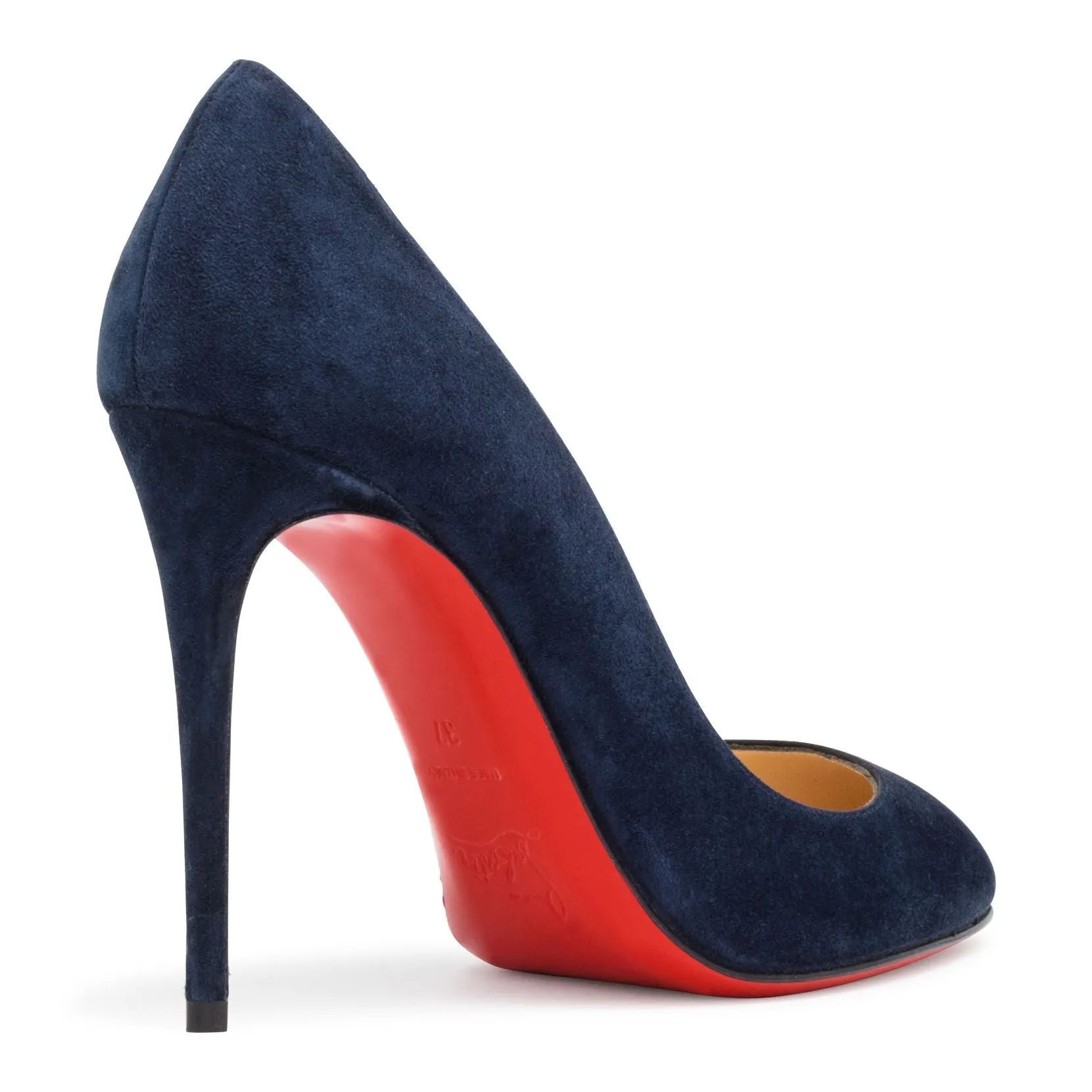 Eloise 100 Dark Blue Suede Pumps
