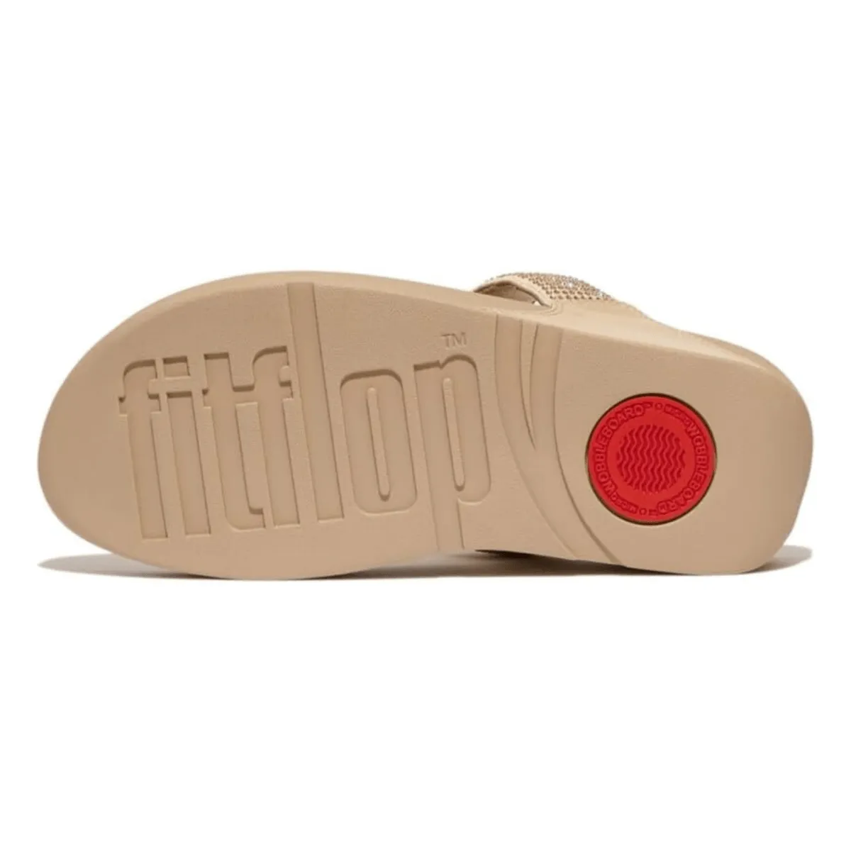 FitFlop Women's Lulu Crystal Toe-Post Latte Beige
