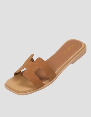 Fladeo Ladies 1Rvtan Sandal Slip On Wanita