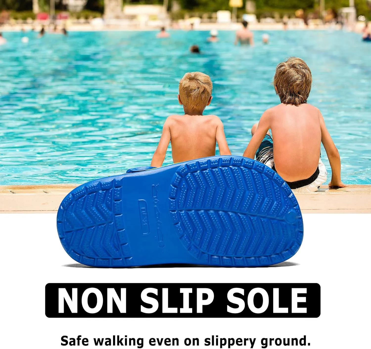 FLIOZY Boys Girls Garden Clogs: Classic Graphic Beach Sandals - Summer Slip On Water Shoes - Outdoor Non-Slip Slippers for Toddler Little/Big Kid