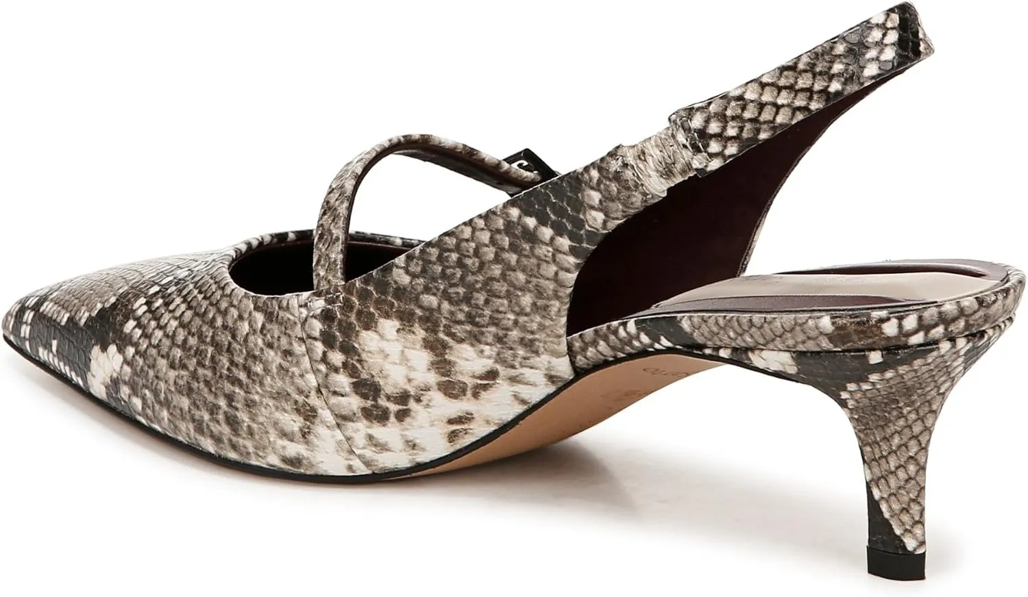 Franco Sarto Women's Khloe Pointed Toe Slingback Kitten Heel Pump