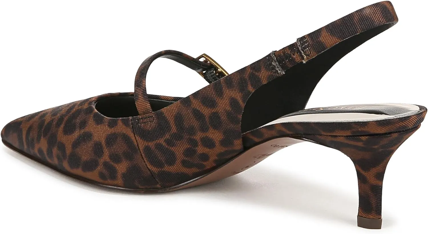 Franco Sarto Women's Khloe Pointed Toe Slingback Kitten Heel Pump