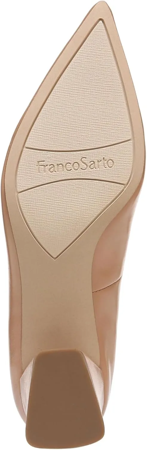 Franco Sarto Women's Racer Pointed Toe Block Heel Pump