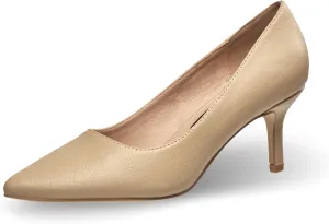 French Connection Kitten Heel Pumps for Women Closed Pointy Toe Slip-On Fashion Work Office Dress Shoes for Women