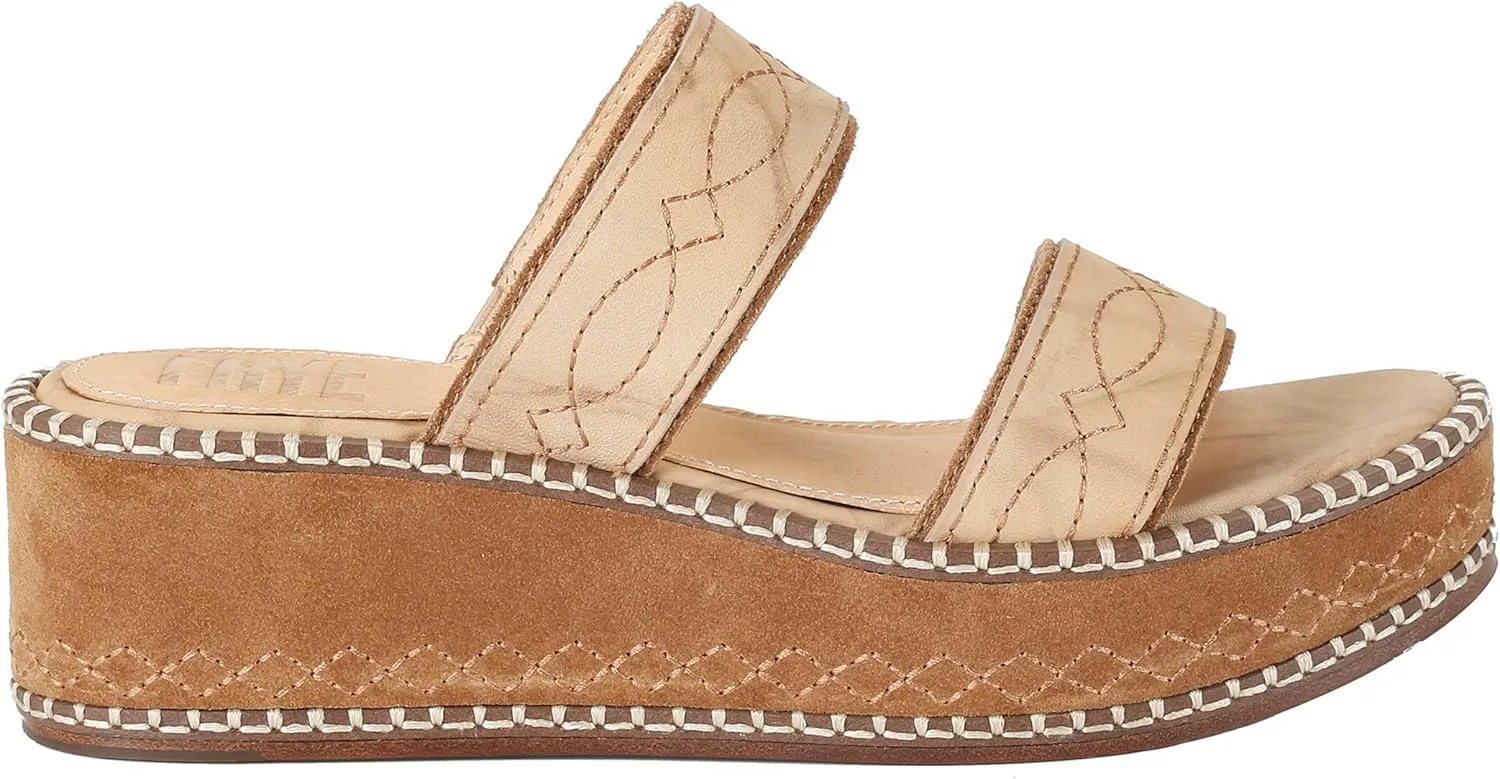 Frye Women's Joy Woodstock 2 Band Wedge Sandal