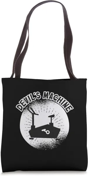 Funny Gym Equipment Devil's Machine Exercise Bike Tote Bag