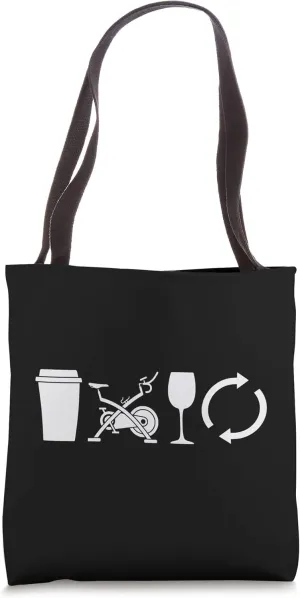 Funny Spin Class Workout Spinning Instructor Tote Bag