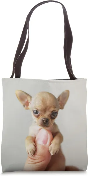 Funny Tiny Angry Chihuahua of Discontent (Humor) Tote Bag