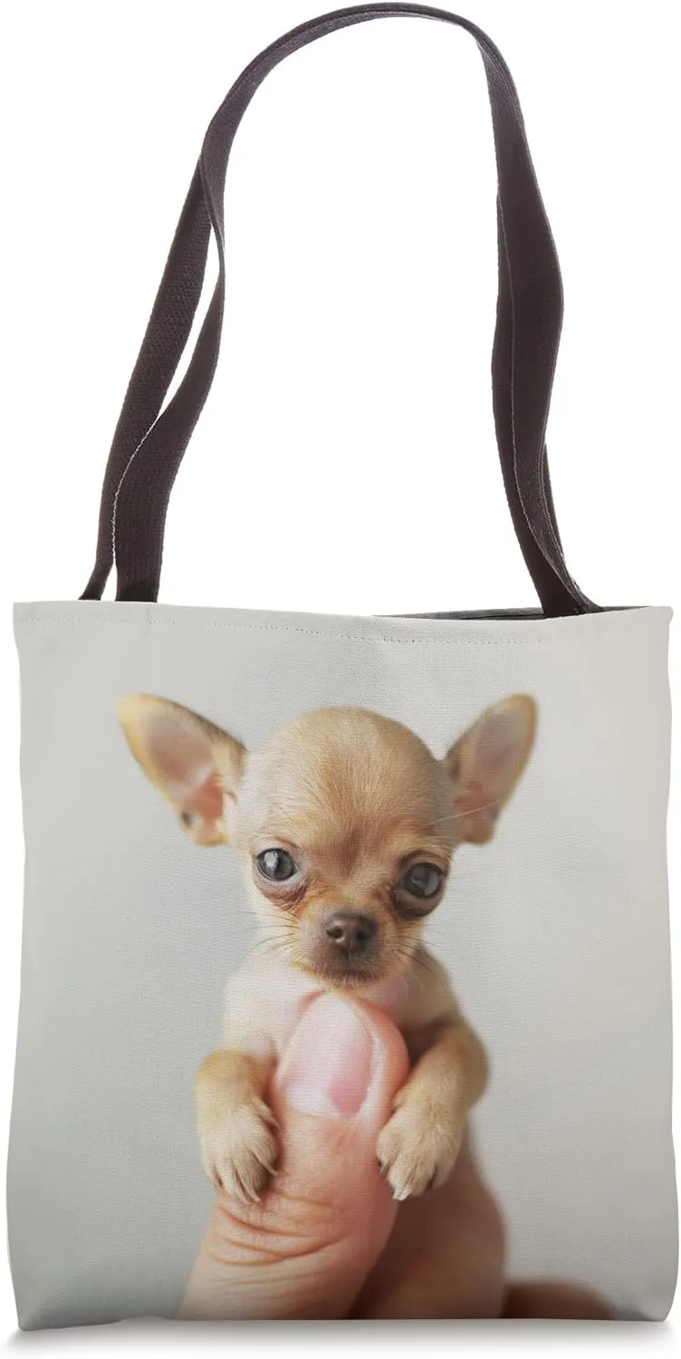 Funny Tiny Angry Chihuahua of Discontent (Humor) Tote Bag