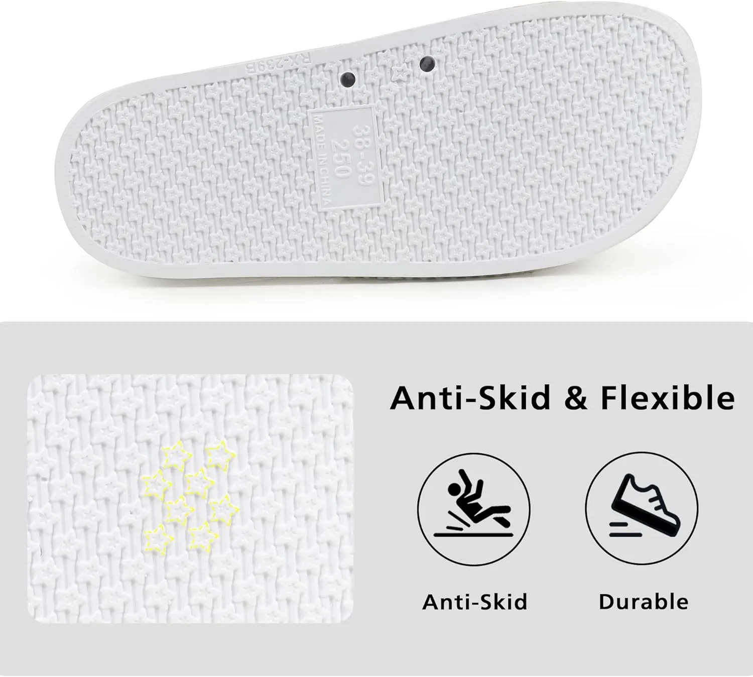 Fur Story Womens Slides House Slippers Rhinestone Glitter Slides Cute bling Flat for Women Platform Sandals Cozy Bedroom Slippers Shower Shoes