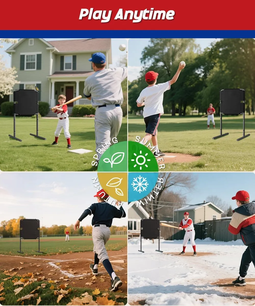 Garbuildman Baseball Strike Zone Target for Plastic Balls, Portable Metal Frame Pitching & Hitting Training Tool for Outdoor