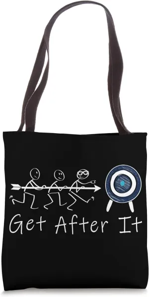Get After It Shirt Motivational Discipline Workout Gym Men Tote Bag