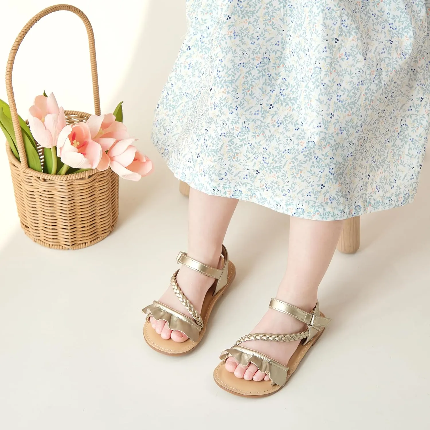 GINFIVE Toddler Girls Sandals Girls Toddler Sandals Little Girls Kids Shoes