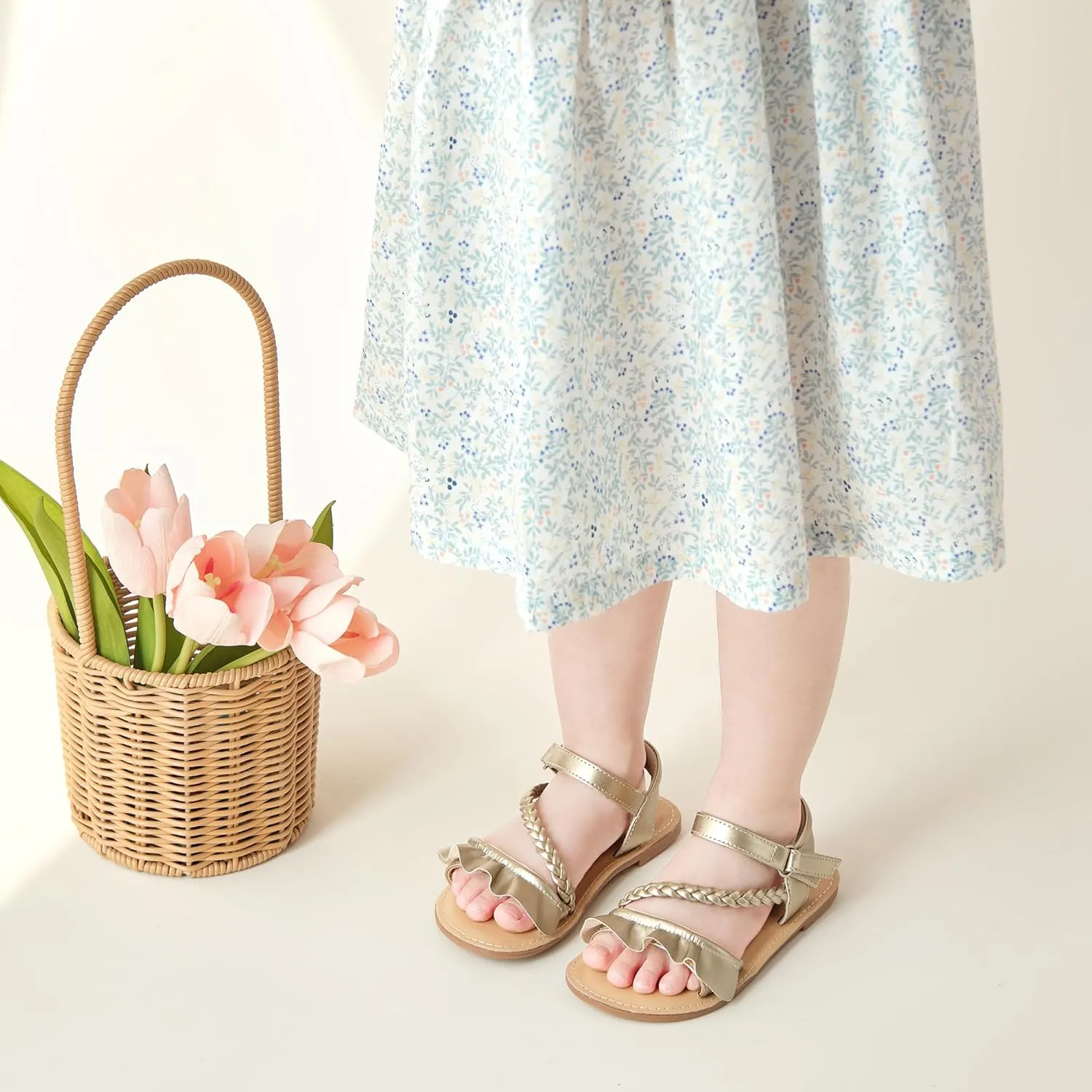GINFIVE Toddler Girls Sandals Girls Toddler Sandals Little Girls Kids Shoes