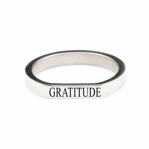 Gratitude Ring with Comfort Fit