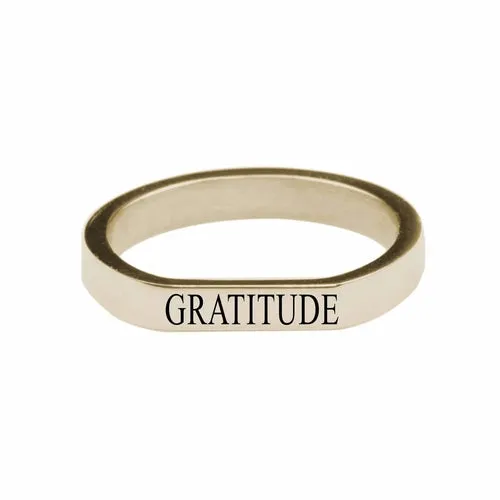 Gratitude Ring with Comfort Fit