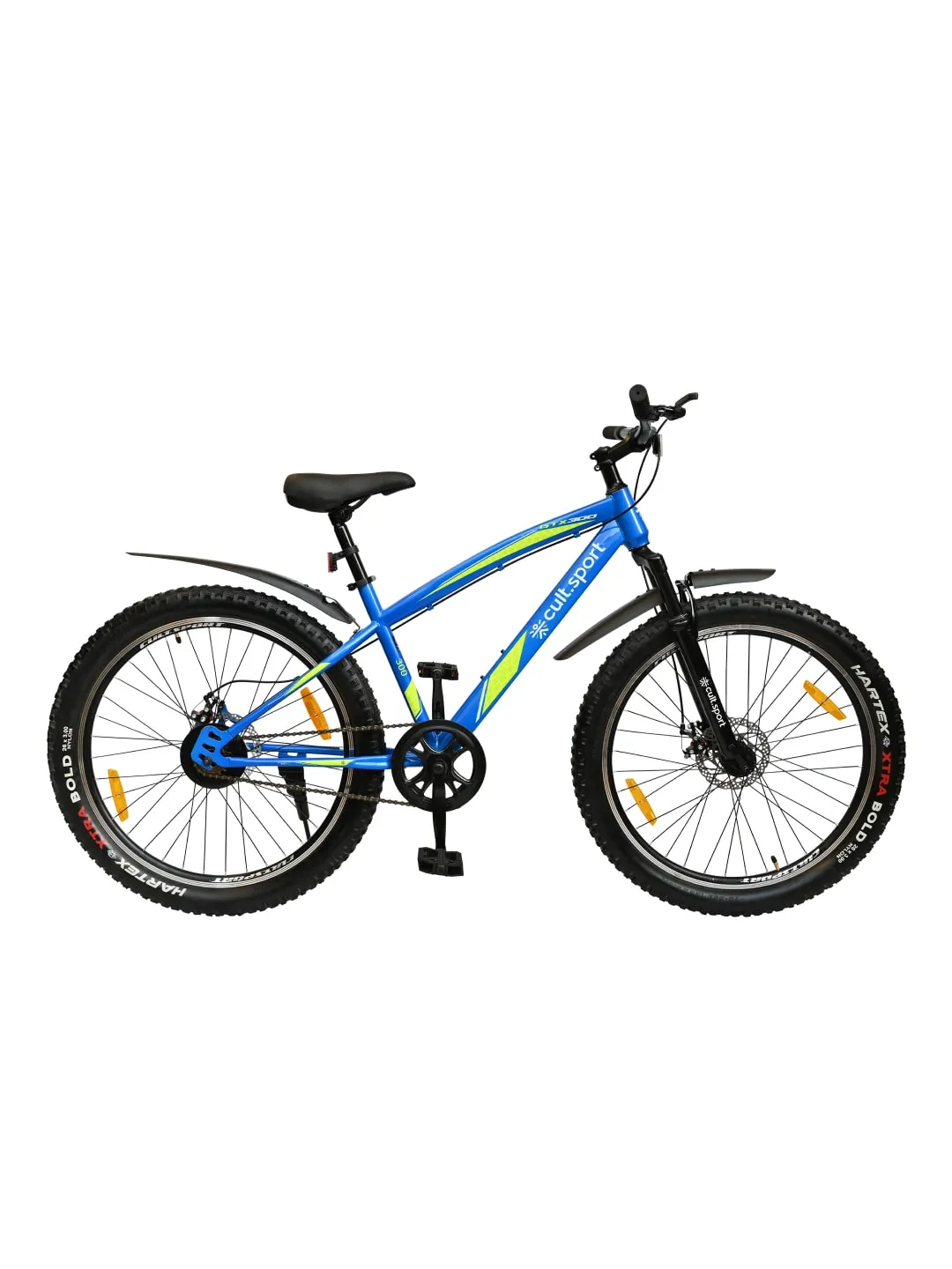 GTX30026TBLUE Steel Single Speed 26 inch Mountain Cycle, Front Suspension, Double Wall Rim, Free Trainer Sessions and Cycling Event