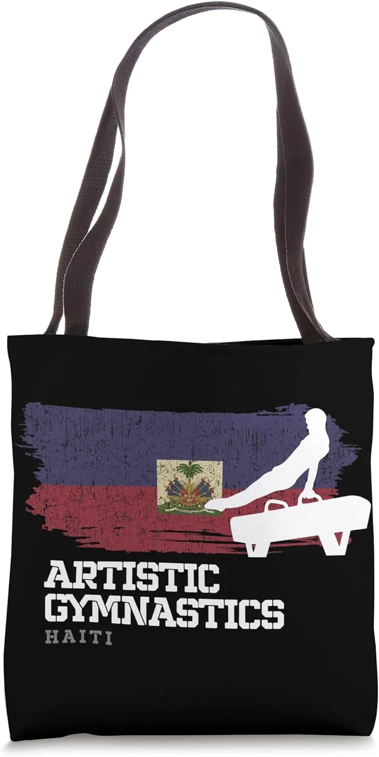Haiti Gymnastics Gymnast Sports Artistic Gymnastics Tote Bag