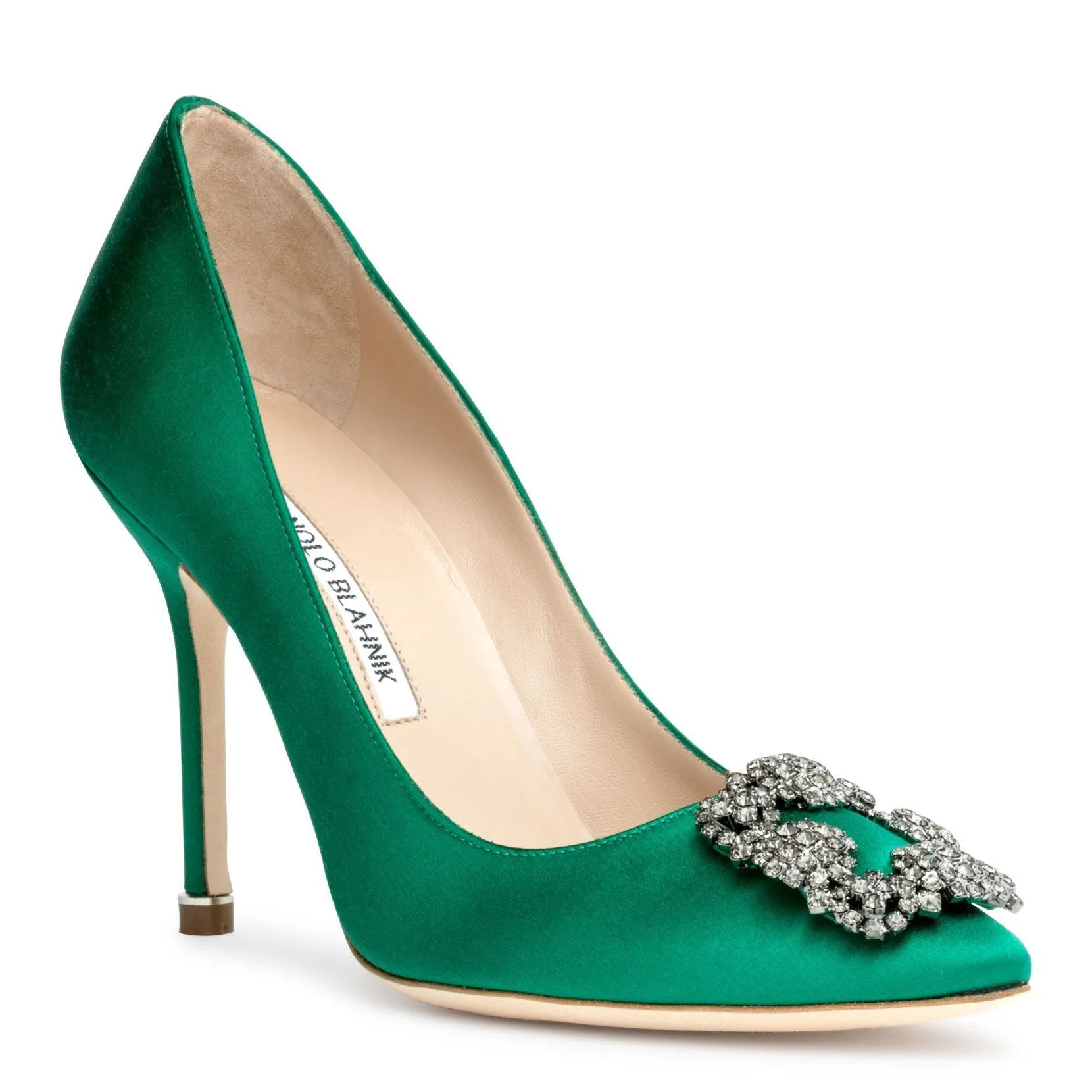 Hangisi 105 emerald satin pump