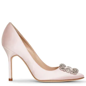 Hangisi 105 light pink satin pumps
