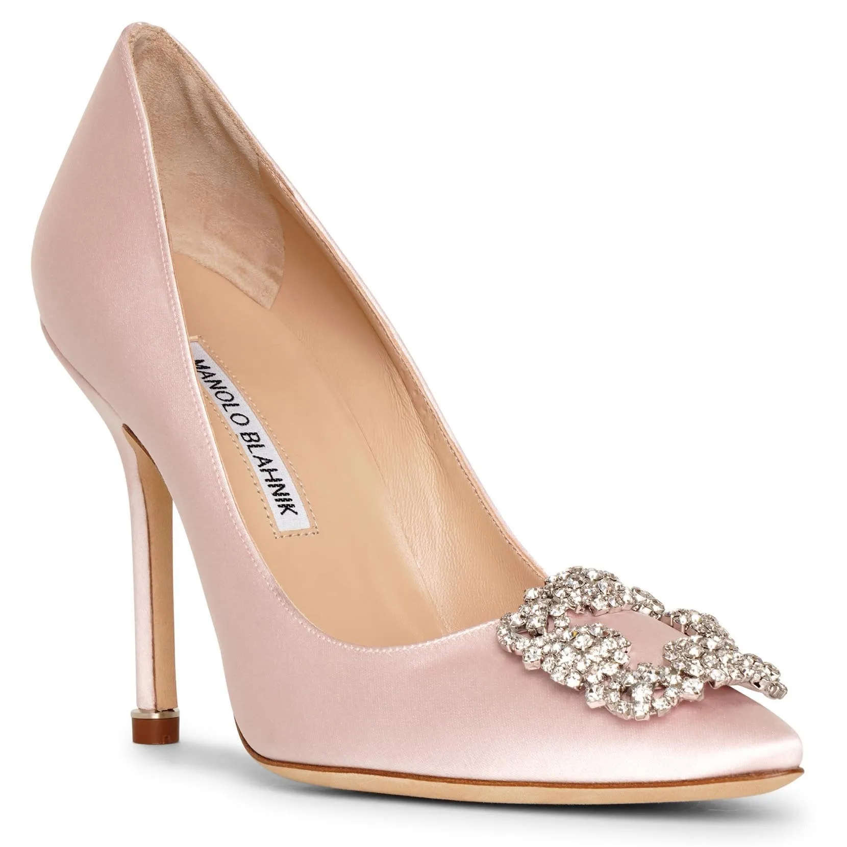 Hangisi 105 light pink satin pumps