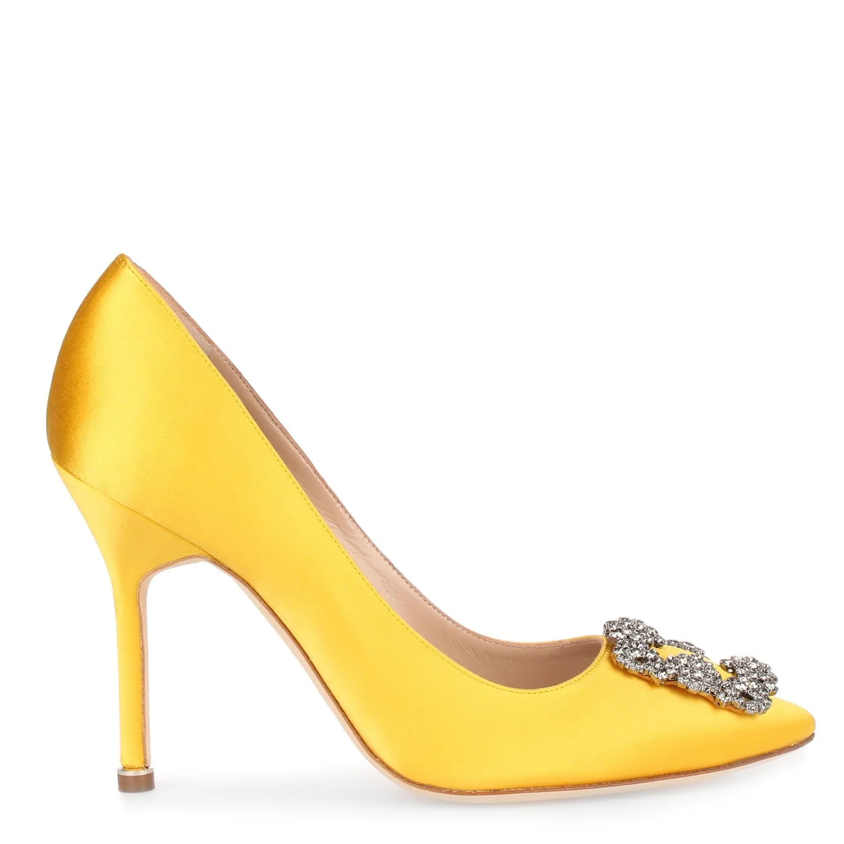 Hangisi 105 yellow satin pump