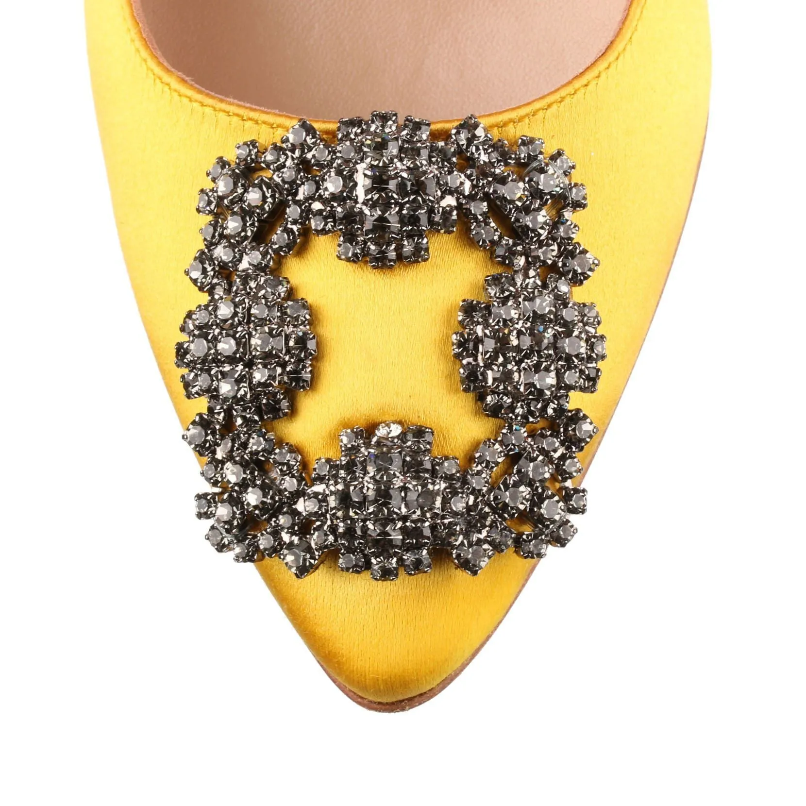 Hangisi 105 yellow satin pump